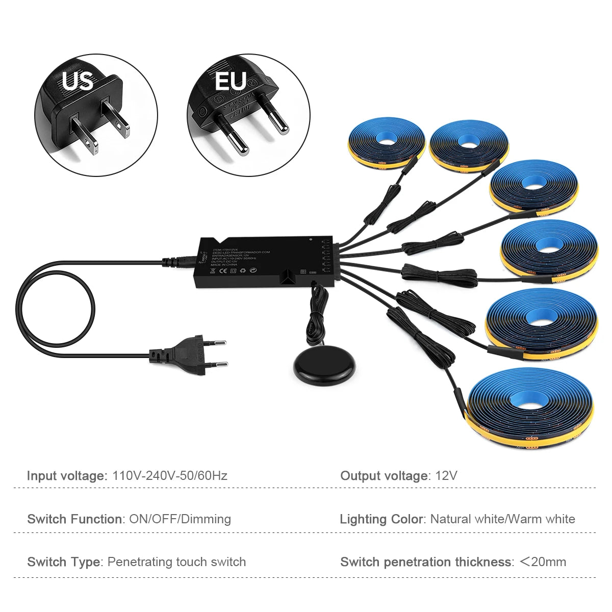 Motion Sensor COB LED Strip Light for Wall Panels