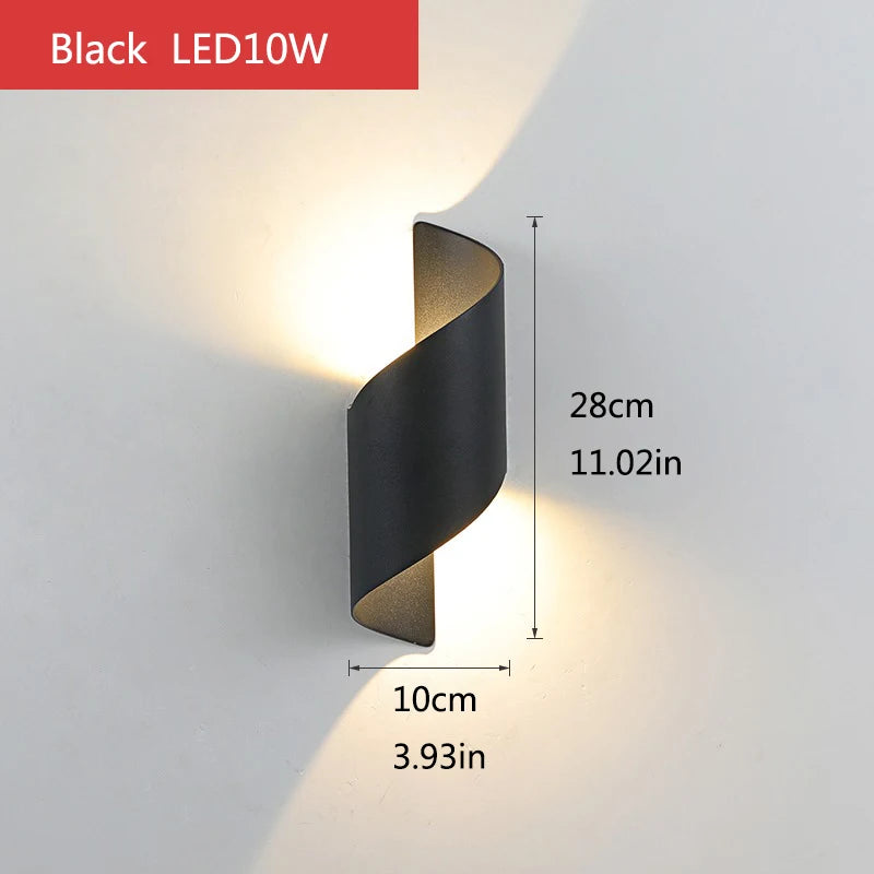 Modern Up and Down LED Wall Light for Outdoors