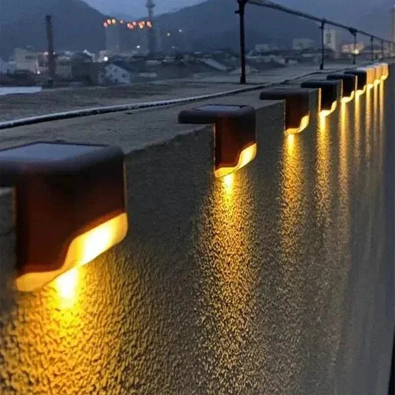 Solar LED Garden Step and Deck Lights Outdoor Patio Lighting
