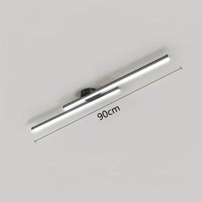 Long Aluminum LED Ceiling Light Modern Hallway Balcony Lighting