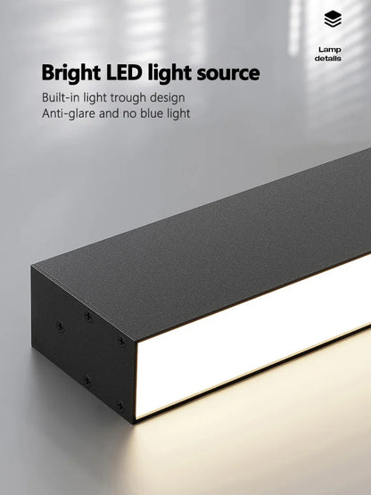 Minimalist LED Strip Ceiling Light for Modern Interiors