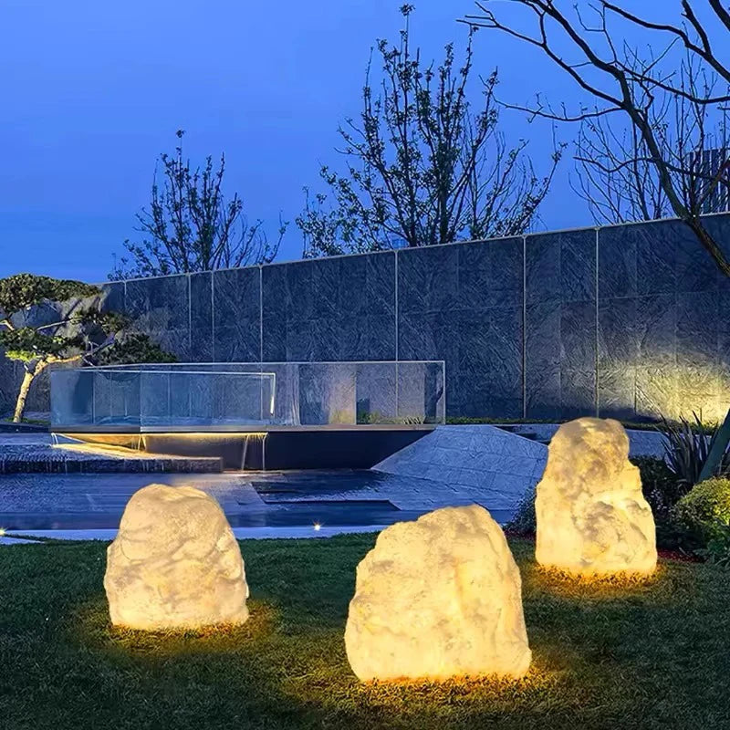 Solar Stone Garden Light for Lawn Decor