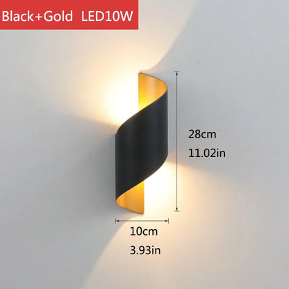 Modern Up and Down LED Wall Light for Outdoors