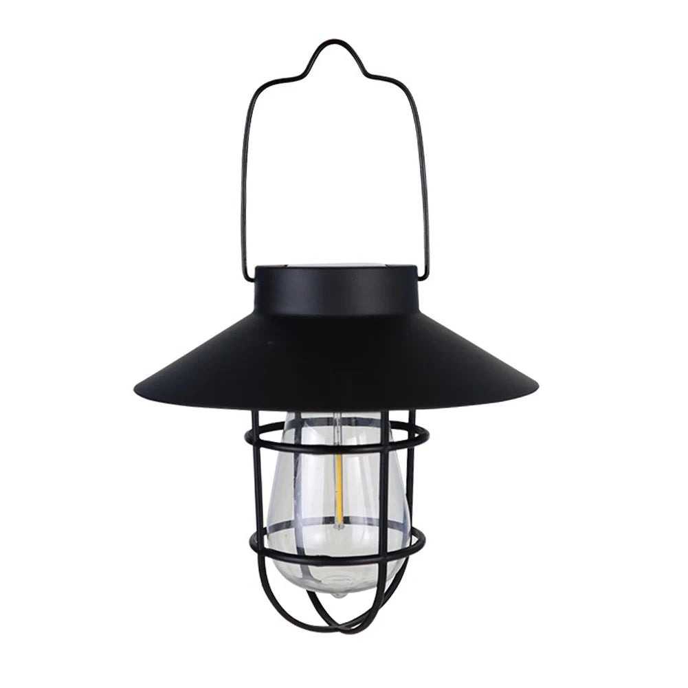 Vintage Solar Camping Lantern for Outdoor Decor