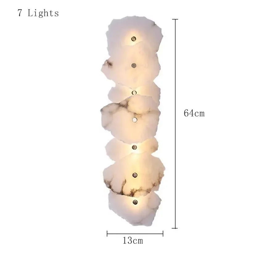 Luxury Marble Stone Wall Lamp for Modern Interiors