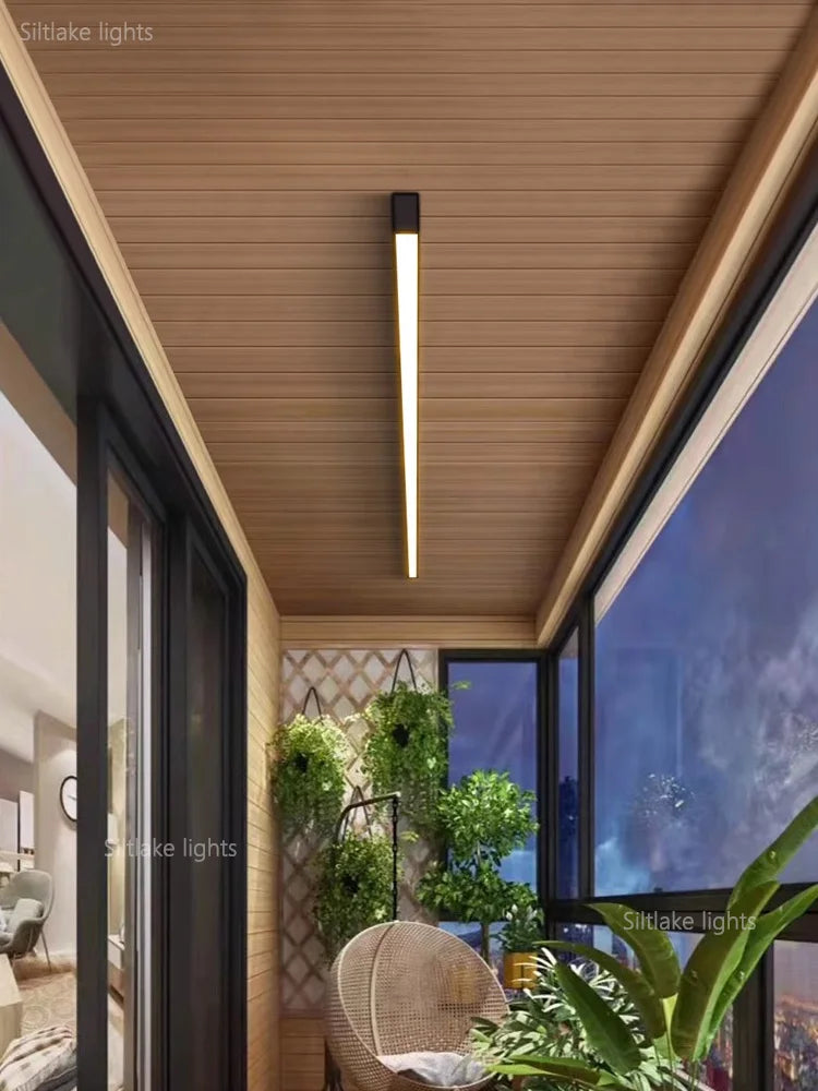 Modern Long Strip Ceiling Light for Kitchens and Hallways