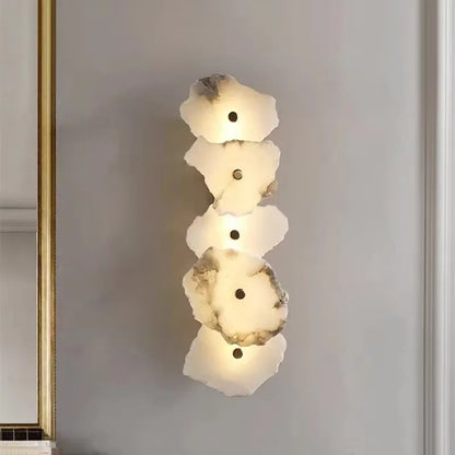 Luxury Marble Stone Wall Lamp for Modern Interiors