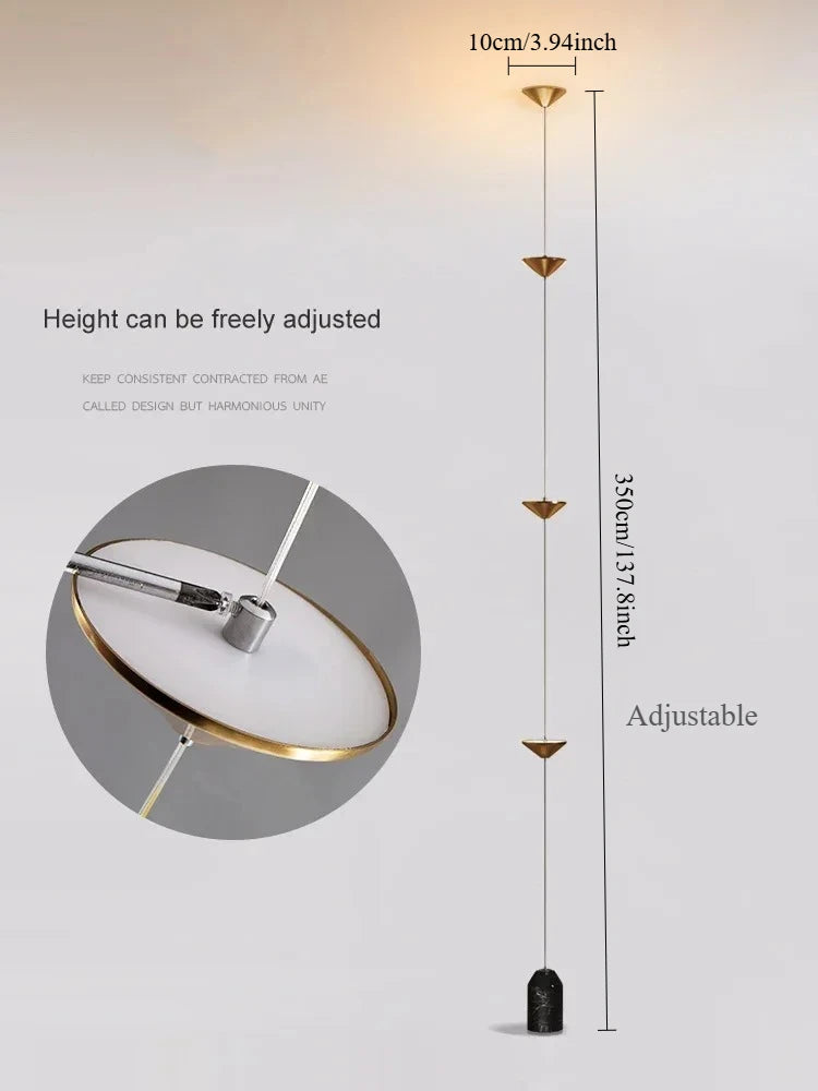 Luxury Minimalist Floor Lamp – Modern Black Ambient Lighting for Living Room