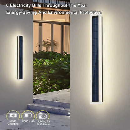 Solar LED Wall Light for Porches and Entryways