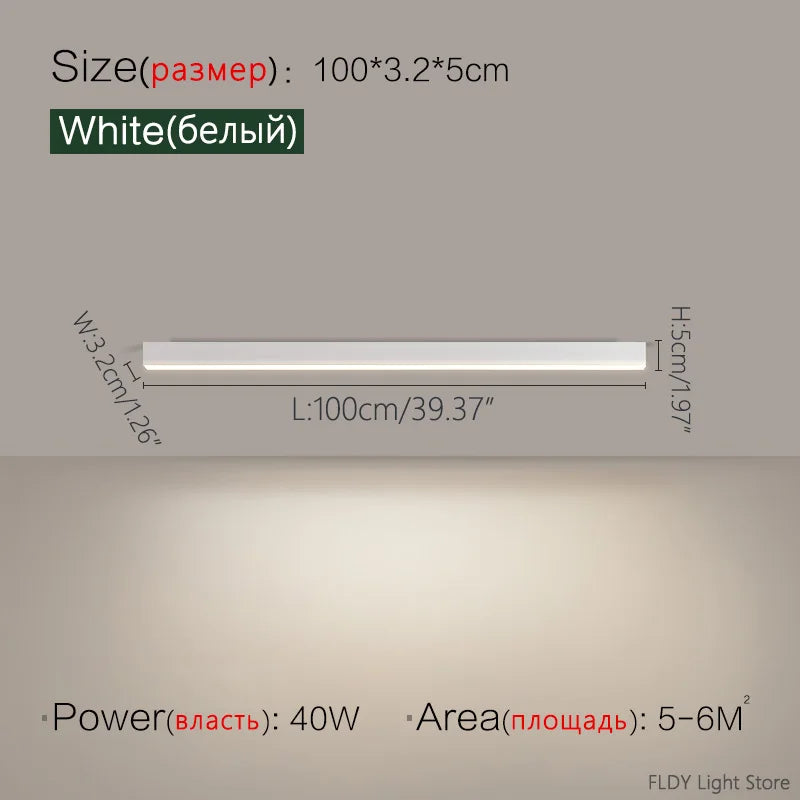 Minimalist LED Strip Ceiling Light for Modern Interiors