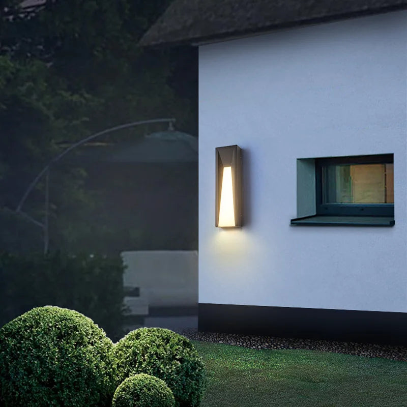 Modern Black Outdoor Wall Sconce for Entryways