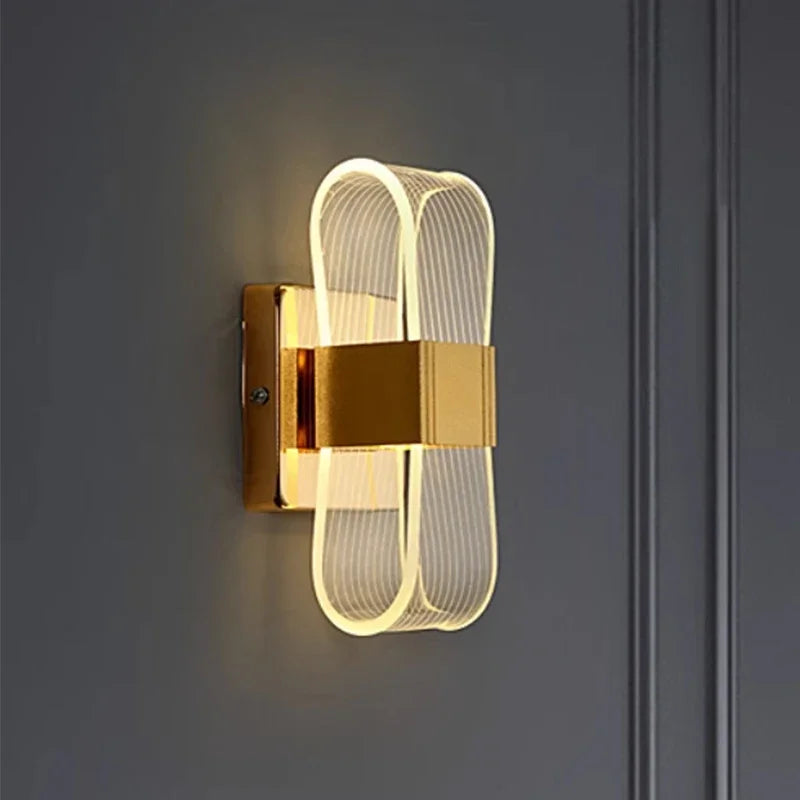 Nordic LED Wall Lamp Modern Bedroom Living Room Sconce