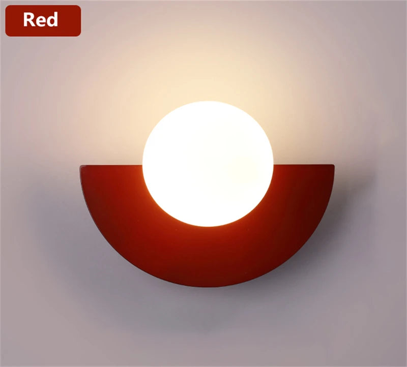 Modern Globe Wall Sconce for Bedrooms and Hallways