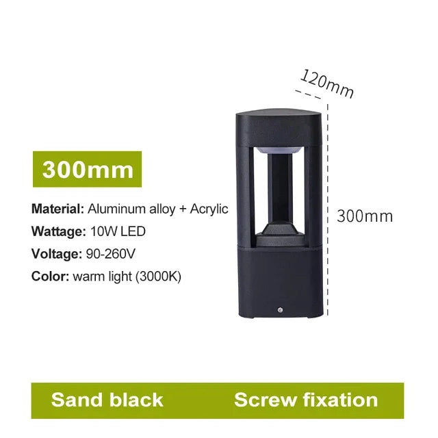 Modern LED Landscape Bollard Light for Garden Paths