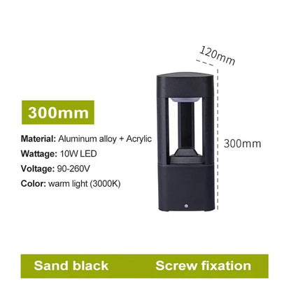 Modern LED Landscape Bollard Light for Garden Paths