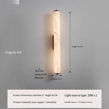 Luxury Marble Texture Wall Lamp for Modern Interiors