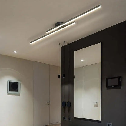 Long Aluminum LED Ceiling Light Modern Hallway Balcony Lighting