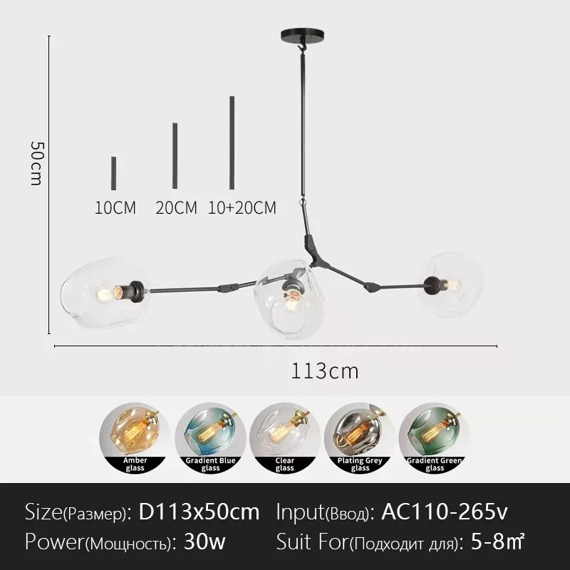 Modern Branch Pendant LED Ceiling Chandelier