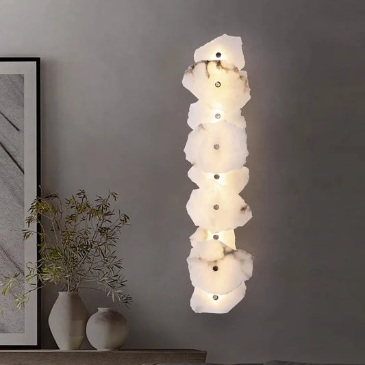 Luxury Marble LED Wall Sconce for Modern Interiors