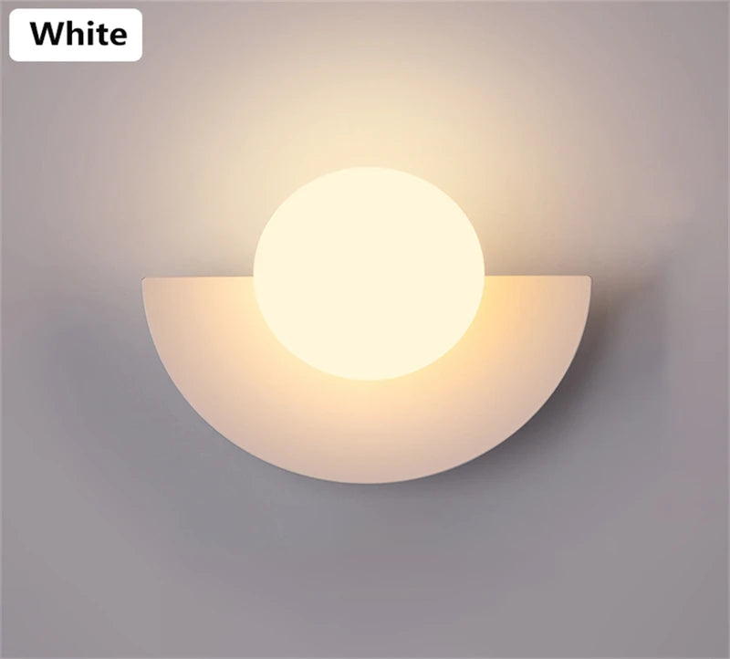 Modern Globe Wall Sconce for Bedrooms and Hallways