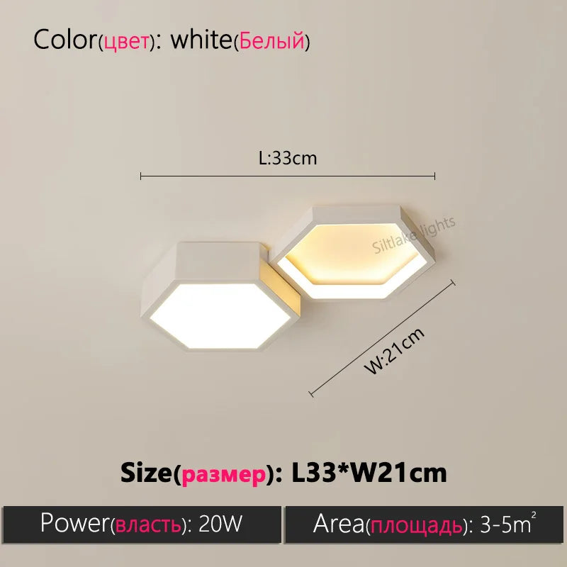 Honeycomb Ceiling Light for Modern Living Spaces