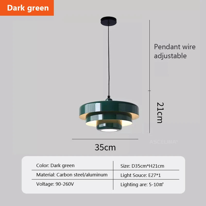 Nordic Aluminum Pendant Light Medieval Style Ceiling Lamp