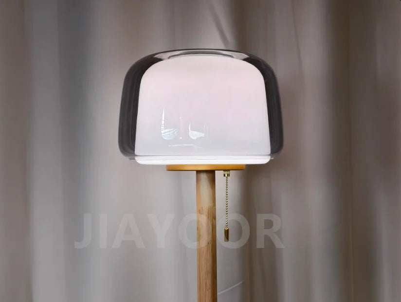 Modern Glass Floor Lamp – Elegant Decorative Lighting for Living Room