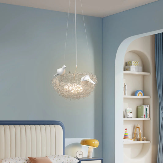 Adjustable Bird Nest Chandelier for Dining Rooms