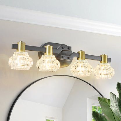 Vintage Crystal Wall Sconce for Bathrooms and Hallways
