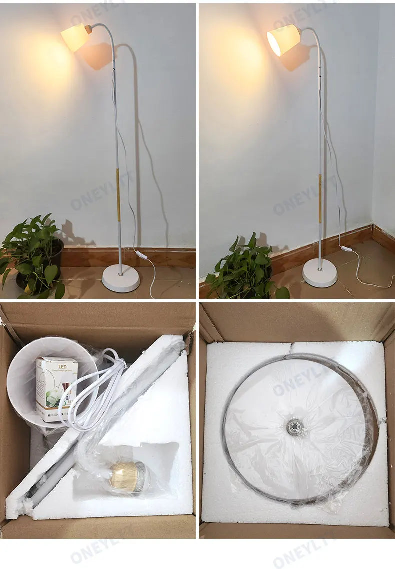 Adjustable LED Floor Lamp – Minimalist Iron Standing Reading Light