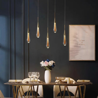 Raindrop Crystal Chandelier Modern Stair and Ceiling Lighting