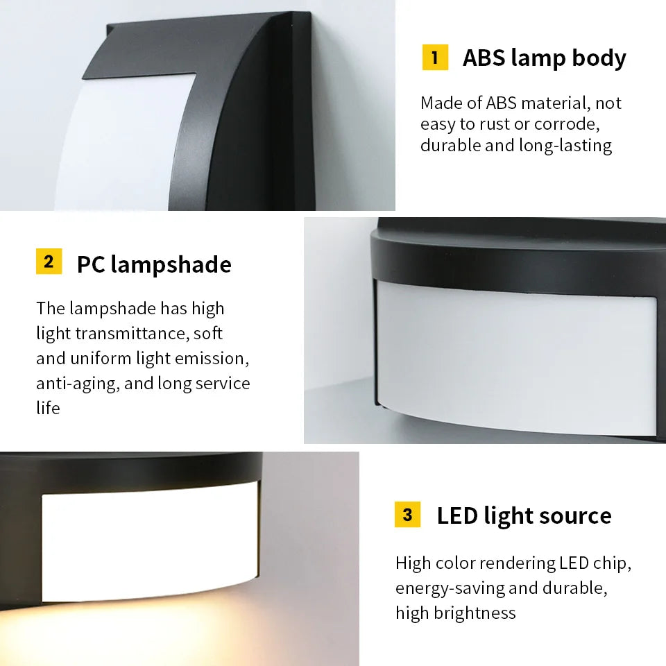 IP66 Motion Sensor Outdoor Wall Light for Porches