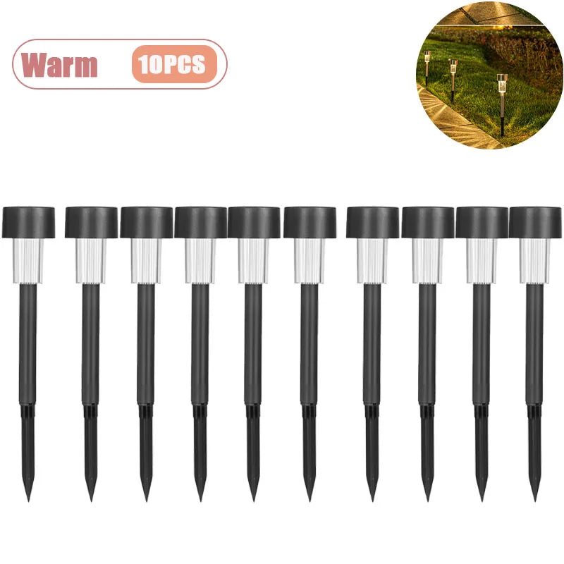 Solar Stainless Steel Pathway Lights for Outdoor Walkways