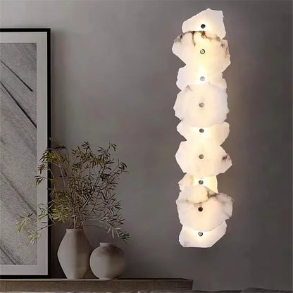 Luxury Marble Stone Wall Lamp for Modern Interiors