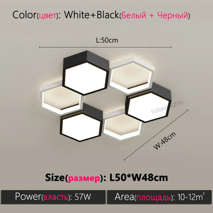 Honeycomb Ceiling Light for Modern Living Spaces