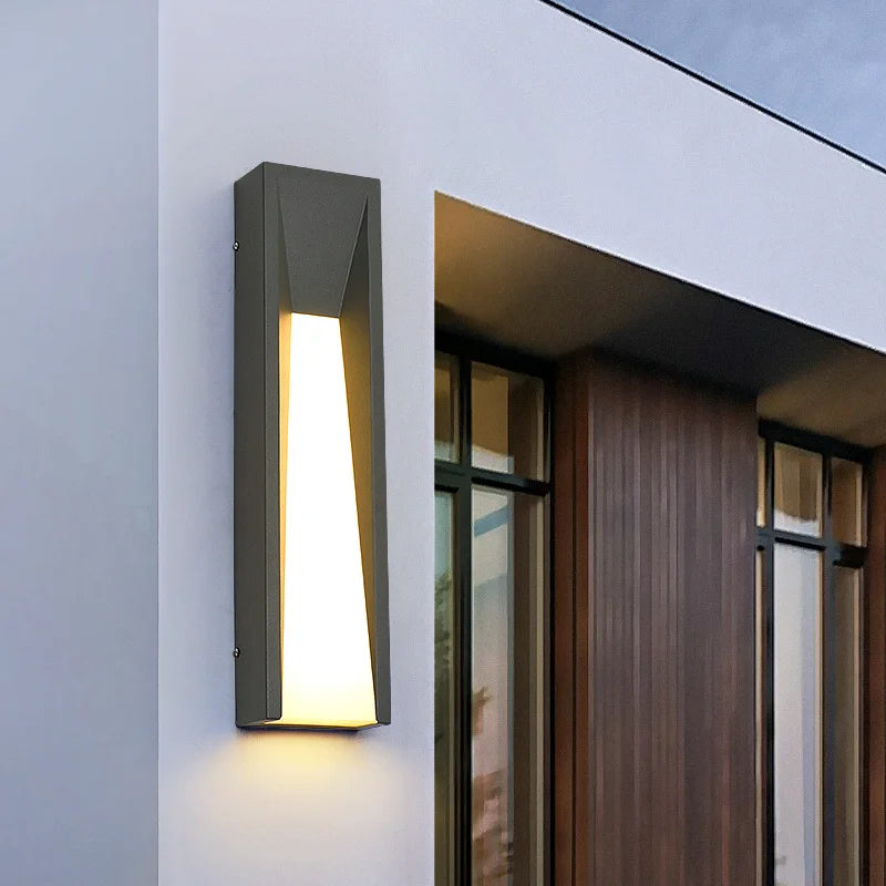 Modern Black Outdoor Wall Sconce for Entryways