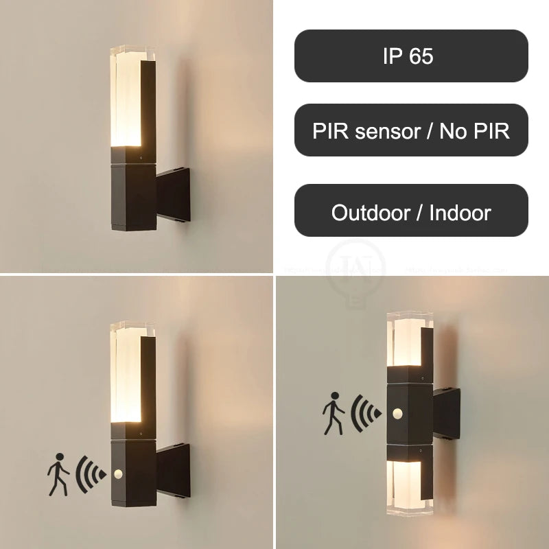 Motion Sensor Outdoor LED Wall Light for Home Security
