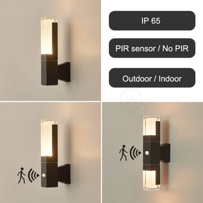 Motion Sensor Outdoor LED Wall Light for Home Security