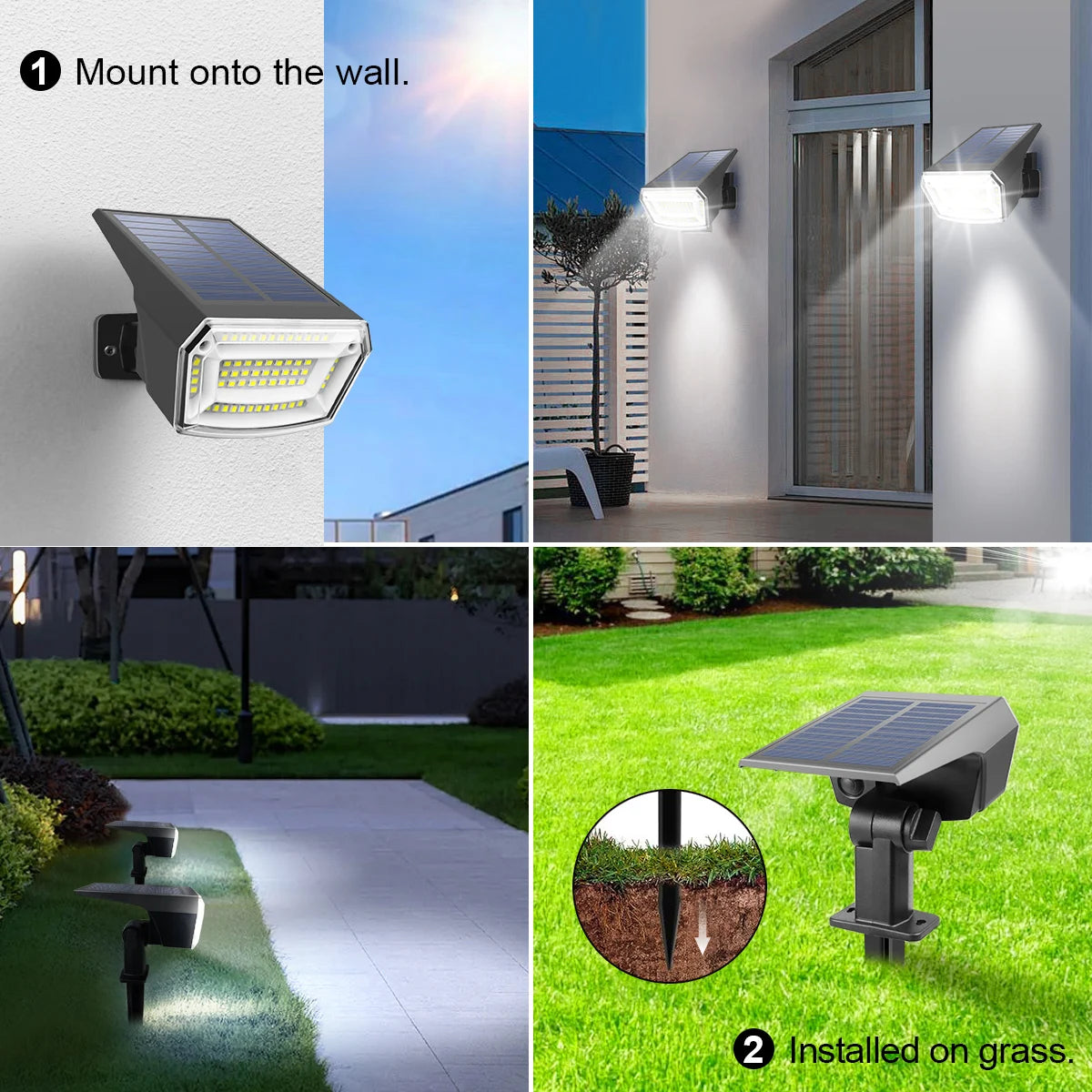Solar LED Garden Spotlight for Landscaping