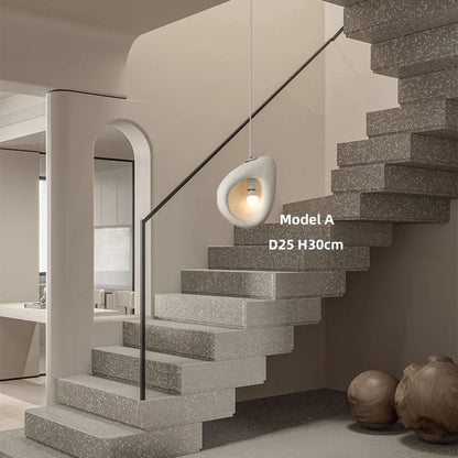 Wabi Sabi Pendant Chandelier for Staircase Lighting