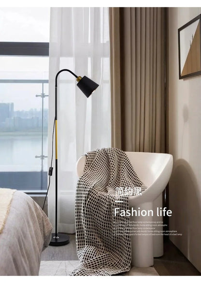 Adjustable LED Floor Lamp – Minimalist Iron Standing Reading Light