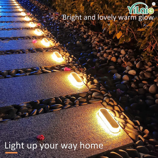 Waterproof Solar LED Step Lights for Stairs