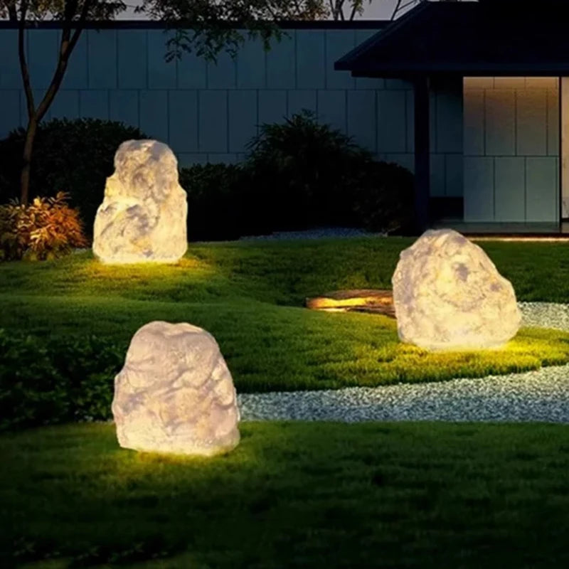 Solar Stone Garden Light for Lawn Decor