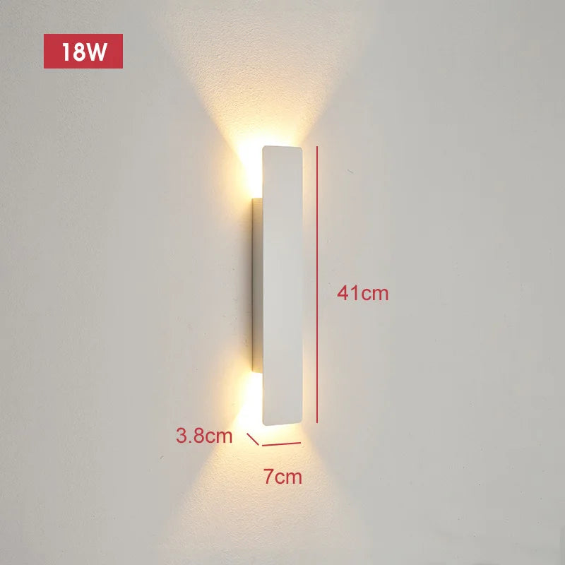 Outdoor LED Wall Lamp 18W Waterproof Bedroom and Exterior Light