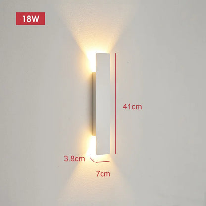 Outdoor LED Wall Lamp 18W Waterproof Bedroom and Exterior Light