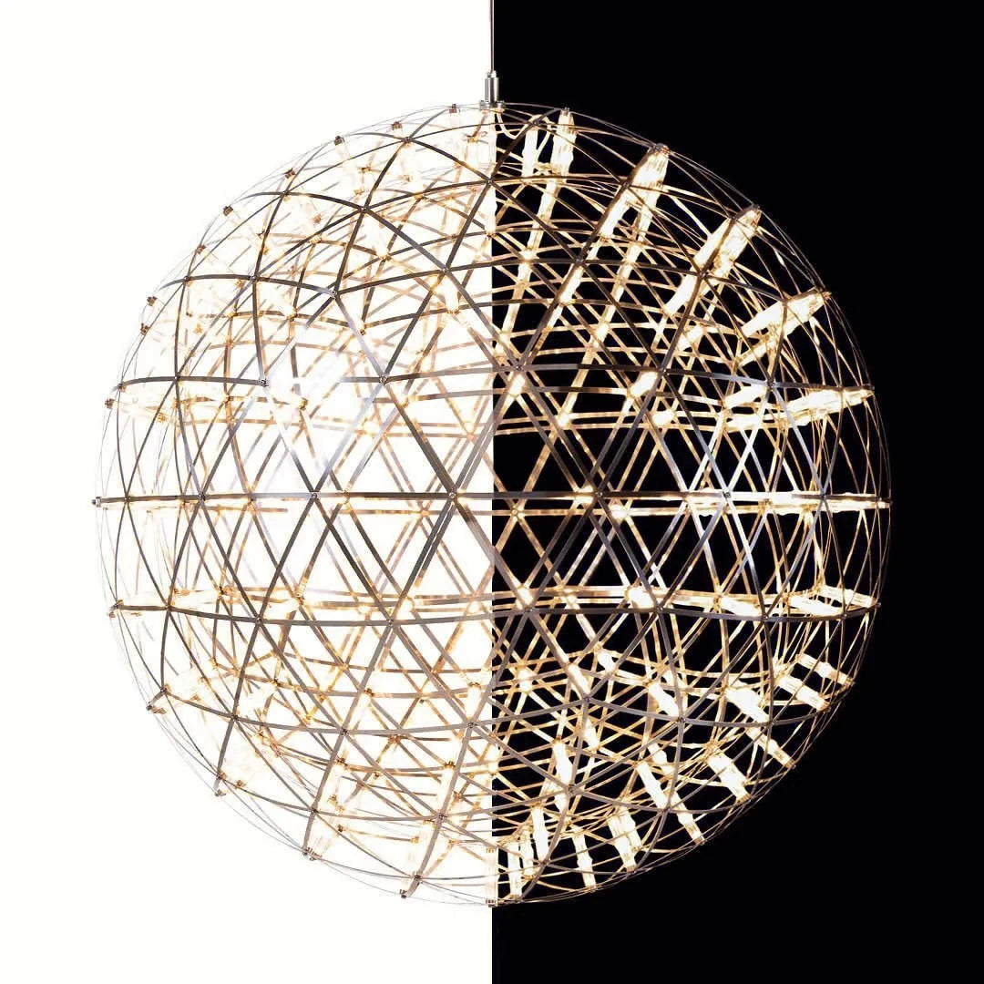 Modern Firework Ball LED Chandelier for Living Rooms