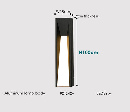 Modern Black Outdoor Wall Sconce for Entryways