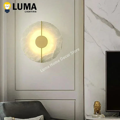 Luxury Marble Wall Sconce for Modern Bedrooms
