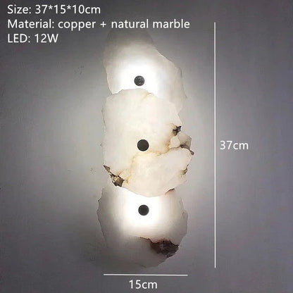 Luxury Marble LED Wall Sconce for Modern Interiors