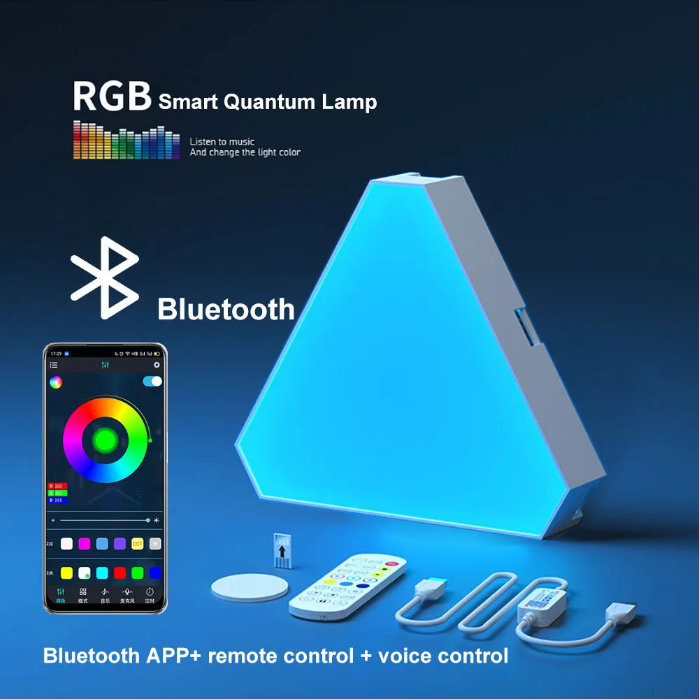 RGB Smart Wall Light LED Music Sync Bedroom Gaming Lamp